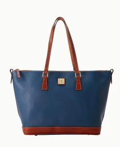 Pebble Grain Tote Forest -Online Sale Dooney & Bourke B1521G AWJEPATN