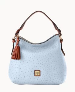 Ostrich Twist Strap Hobo Grey -Online Sale Dooney & Bourke B1540G OT3FPATN