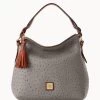 Ostrich Twist Strap Hobo Grey -Online Sale Dooney & Bourke B1540G OTGYPATN