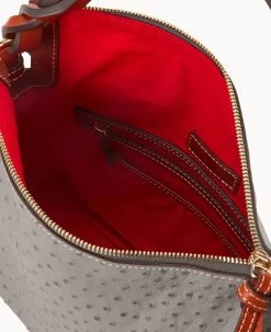 Ostrich Twist Strap Hobo Grey -Online Sale Dooney & Bourke B1540G OTGYPATN ALT2 1