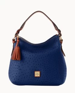 Ostrich Twist Strap Hobo Grey -Online Sale Dooney & Bourke B1540G OTNVPATN