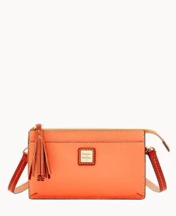 Pebble Grain Gingy Crossbody Dandelion -Online Sale Dooney & Bourke B1591G AWCRPATN