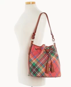Windsor Tasha Drawstring Red -Online Sale Dooney & Bourke B1596G 3WRDPATN ALT4 1