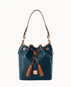Wexford Leather Tasha Drawstring Black -Online Sale Dooney & Bourke B1596G JKMDPANA