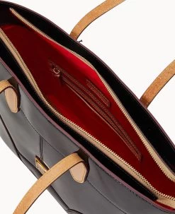 Patent Tote Black 17 Patent Tote Black -Online Sale Dooney & Bourke B1599G PTBLSVNA ALT2