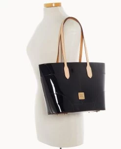 Patent Tote Black 22 Patent Tote Black -Online Sale Dooney & Bourke B1599G PTBLSVNA ALT4 1