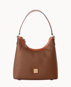 Pebble Grain Hobo Coral 35 Pebble Grain Hobo Coral -Online Sale Dooney & Bourke B1613G AWBFPATN