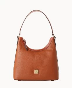 Pebble Grain Hobo Coral 40 Pebble Grain Hobo Coral -Online Sale Dooney & Bourke B1613G AWCAPATN