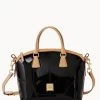 Patent Domed Satchel Black -Online Sale Dooney & Bourke B1614G PTBLSVNA