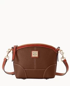 Pebble Grain Mini Domed Crossbody Geranium -Online Sale Dooney & Bourke B1615G AWBFPATN