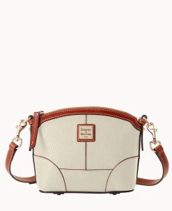 Pebble Grain Mini Domed Crossbody Geranium -Online Sale Dooney & Bourke B1615G AWBOPATN