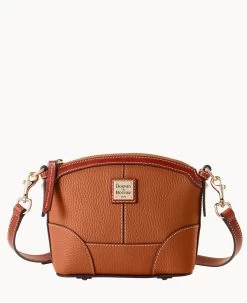 Pebble Grain Mini Domed Crossbody Geranium -Online Sale Dooney & Bourke B1615G AWCAPATN