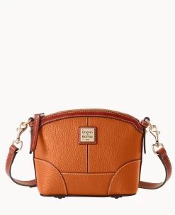 Pebble Grain Mini Domed Crossbody Geranium -Online Sale Dooney & Bourke B1615G AWFCPATN