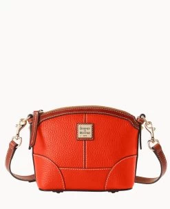 Pebble Grain Mini Domed Crossbody Geranium -Online Sale Dooney & Bourke B1615G AWGEPATN 1