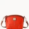 Pebble Grain Mini Domed Crossbody Geranium -Online Sale Dooney & Bourke B1615G AWGEPATN