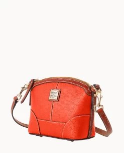 Pebble Grain Mini Domed Crossbody Geranium -Online Sale Dooney & Bourke B1615G AWGEPATN ALT1