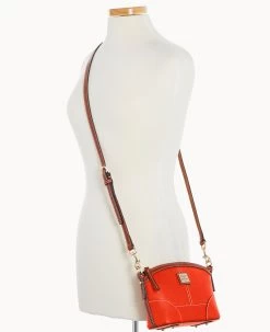 Pebble Grain Mini Domed Crossbody Geranium -Online Sale Dooney & Bourke B1615G AWGEPATN ALT4