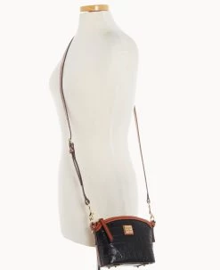 Landon Mini Domed Crossbody Black -Online Sale Dooney & Bourke B1615G RIBLPATN ALT4 1