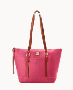 Pebble Grain Tilly Tote Hot Pink 37 Pebble Grain Tilly Tote Hot Pink -Online Sale Dooney & Bourke B1665G AWHPPATN 2