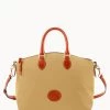 Nylon Satchel Khaki -Online Sale Dooney & Bourke B1668G INKHPATN