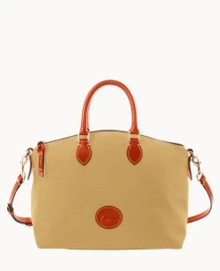 Nylon Satchel Khaki 32 Nylon Satchel Khaki -Online Sale Dooney & Bourke B1668G INKHPATN 2