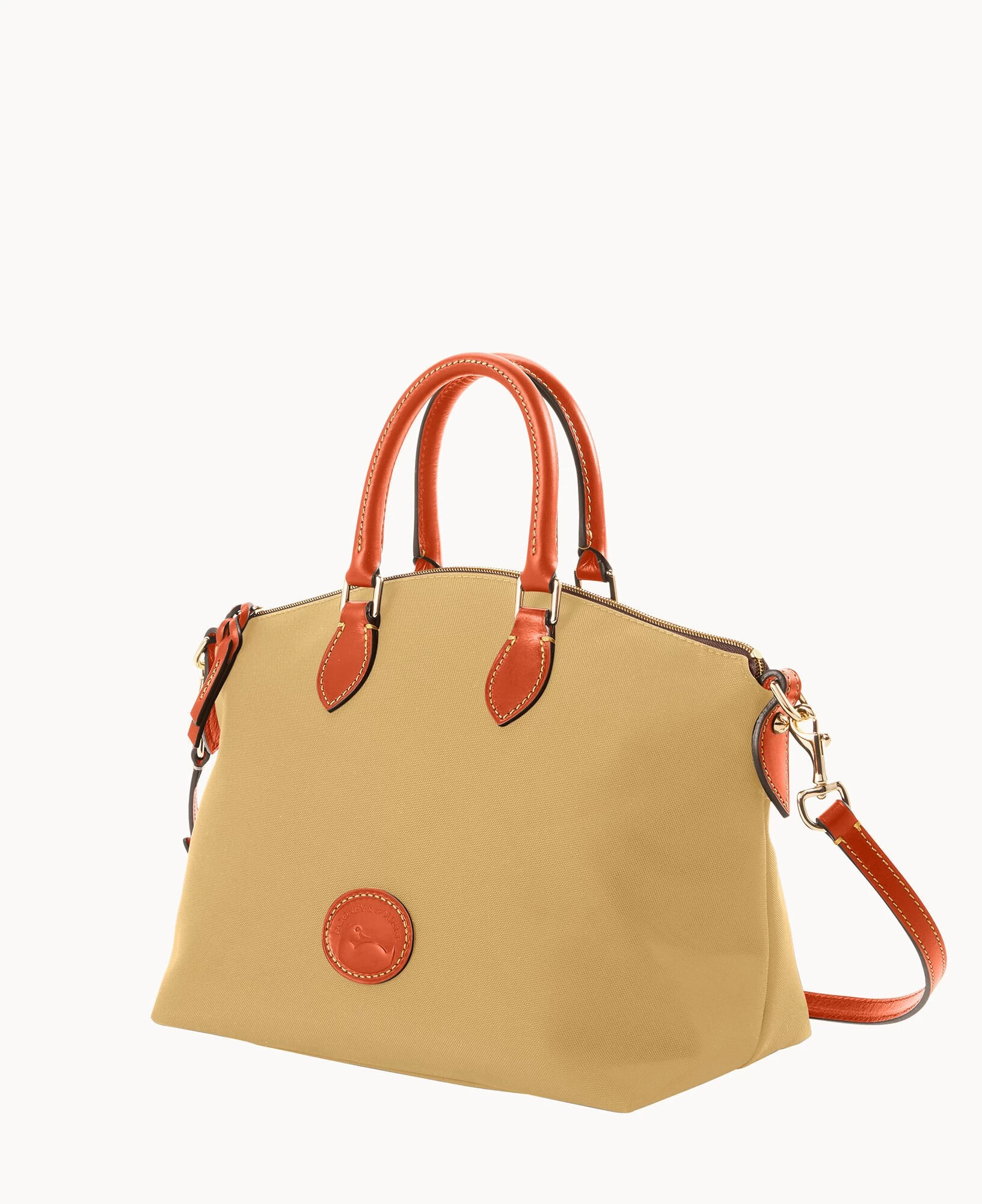 Nylon Satchel Khaki 10 Nylon Satchel Khaki - Image 8
