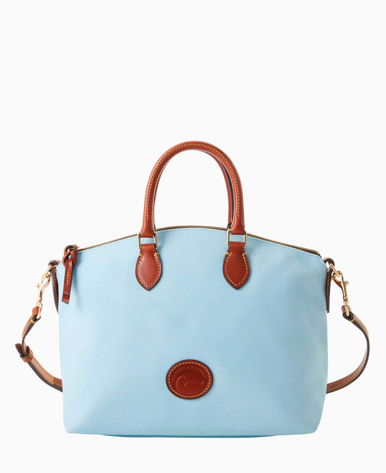 Nylon Satchel Khaki 16 Nylon Satchel Khaki - Image 14