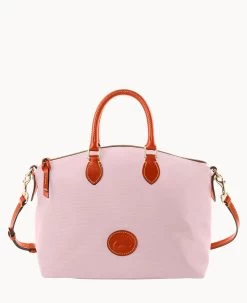 Nylon Satchel Khaki 34 Nylon Satchel Khaki -Online Sale Dooney & Bourke B1668G INLKPATN