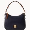 Wexford Leather Small Kiley Hobo Midnight Blue 1 Wexford Leather Small Kiley Hobo Midnight Blue -Online Sale Dooney & Bourke B1690G JKMDPANA