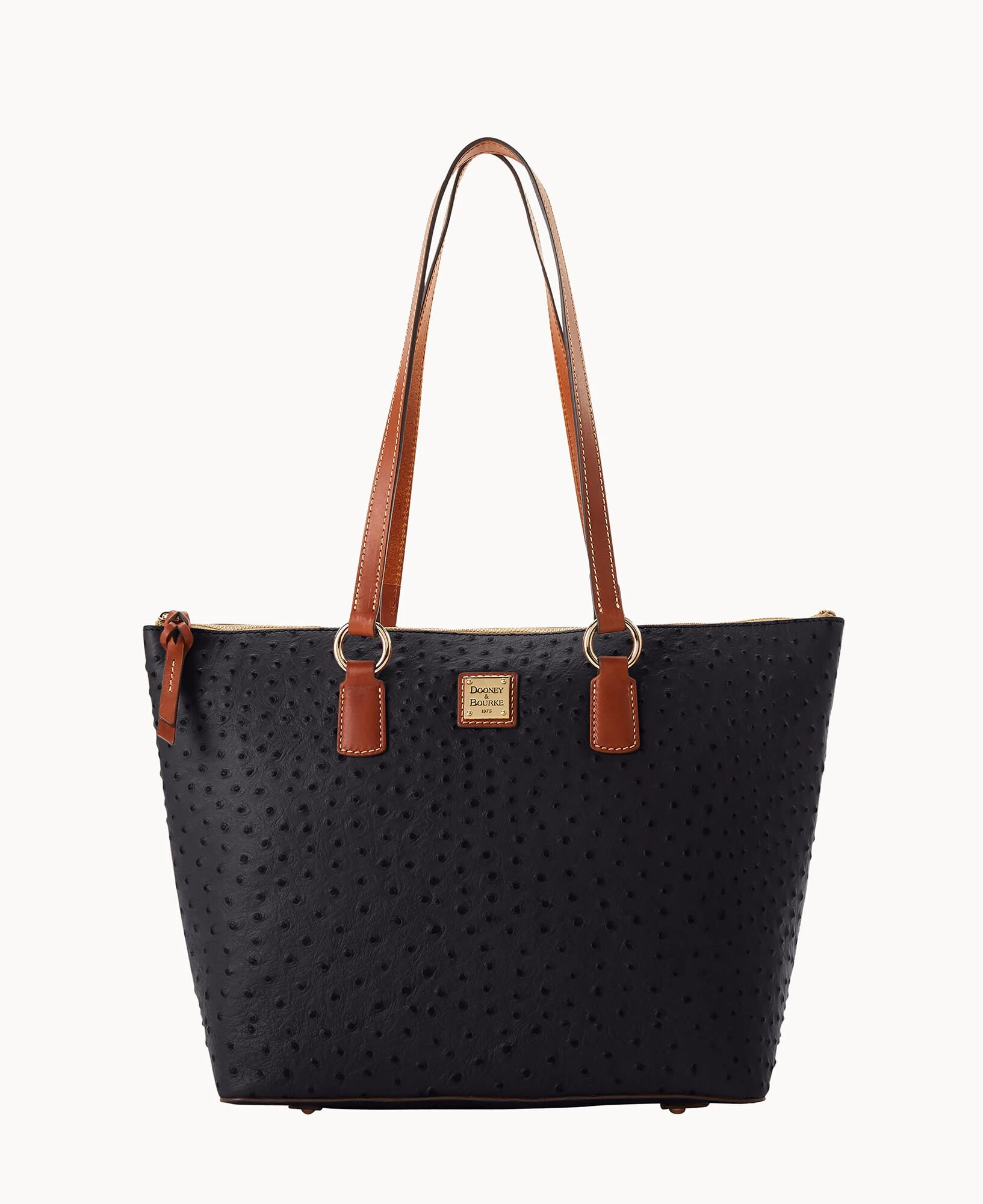 Ostrich Wren Tote Black 9 Ostrich Wren Tote Black - Image 7
