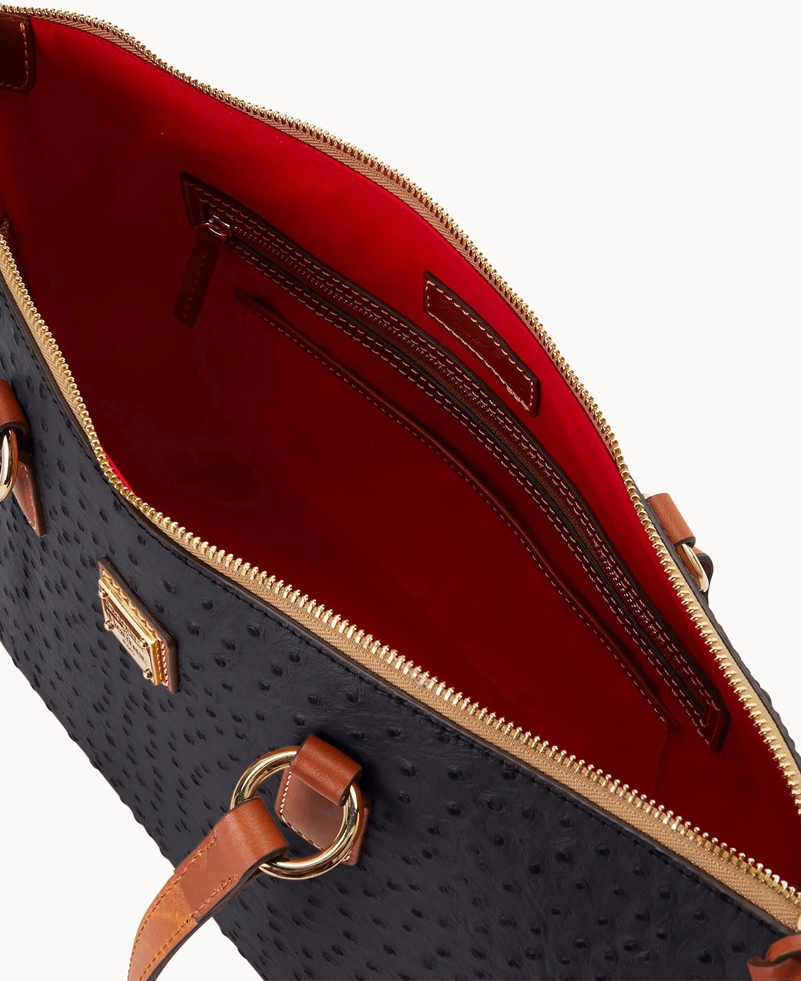 Ostrich Wren Tote Black 12 Ostrich Wren Tote Black - Image 10