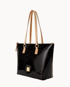 Patent Wren Tote Black -Online Sale Dooney & Bourke B1694G PTBLSVNA ALT1 1