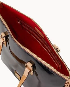 Patent Wren Tote Black -Online Sale Dooney & Bourke B1694G PTBLSVNA ALT2 1