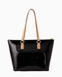 Patent Wren Tote Black -Online Sale Dooney & Bourke B1694G PTBLSVNA ALT3 1