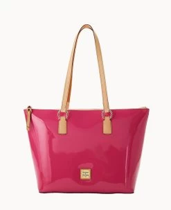 Patent Wren Tote Black -Online Sale Dooney & Bourke B1694G PTFHSVNA