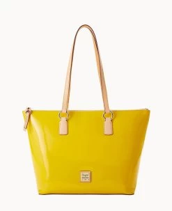 Patent Wren Tote Black -Online Sale Dooney & Bourke B1694G PTYLSVNA