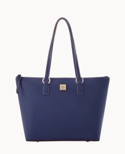 Saffiano Wren Zip Top Marine -Online Sale Dooney & Bourke B1694G SIMRSIMR 1