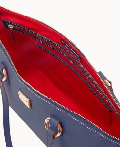 Saffiano Wren Zip Top Marine -Online Sale Dooney & Bourke B1694G SIMRSIMR ALT2 1