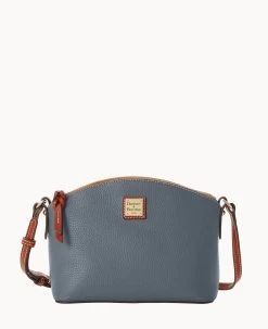 Pebble Grain Suki Crossbody Midnight Blue -Online Sale Dooney & Bourke B1696G AWSLPATN