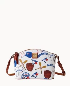 MLB Blue Jays Suki Crossbody BLUE JAYS -Online Sale Dooney & Bourke B1696G QUMWPATNBJAY 2