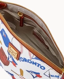MLB Blue Jays Suki Crossbody BLUE JAYS -Online Sale Dooney & Bourke B1696G QUMWPATNBJAY ALT2 1