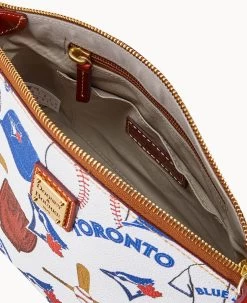 MLB Blue Jays Suki Crossbody BLUE JAYS -Online Sale Dooney & Bourke B1696G QUMWPATNBJAY ALT2