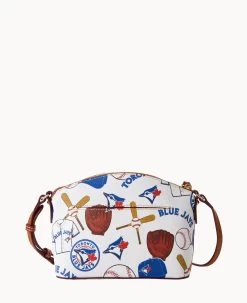 MLB Blue Jays Suki Crossbody BLUE JAYS -Online Sale Dooney & Bourke B1696G QUMWPATNBJAY ALT3