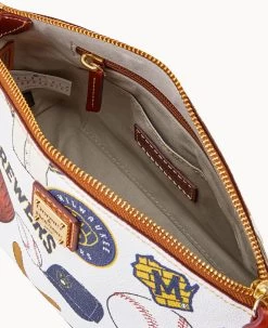 MLB Brewers Suki Crossbody BREWERS 15 MLB Brewers Suki Crossbody BREWERS -Online Sale Dooney & Bourke B1696G QUMWPATNBRWS ALT2
