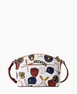 MLB Brewers Suki Crossbody BREWERS 21 MLB Brewers Suki Crossbody BREWERS -Online Sale Dooney & Bourke B1696G QUMWPATNBRWS ALT3 1