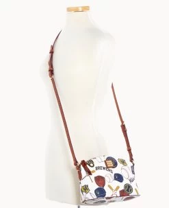 MLB Brewers Suki Crossbody BREWERS 17 MLB Brewers Suki Crossbody BREWERS -Online Sale Dooney & Bourke B1696G QUMWPATNBRWS ALT4