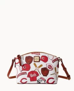 MLB Reds Suki Crossbody REDS -Online Sale Dooney & Bourke B1696G QUMWPATNREDS 1