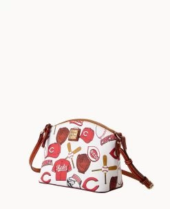 MLB Reds Suki Crossbody REDS -Online Sale Dooney & Bourke B1696G QUMWPATNREDS ALT1