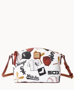 MLB White Sox Suki Crossbody WHITE SOX -Online Sale Dooney & Bourke B1696G QUMWPATNWHSX 2