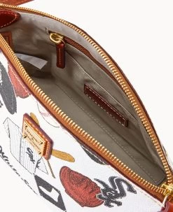 MLB White Sox Suki Crossbody WHITE SOX -Online Sale Dooney & Bourke B1696G QUMWPATNWHSX ALT2